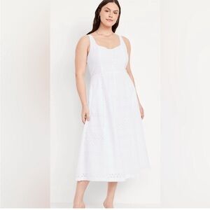 Old Navy Elegant White Midi Dress